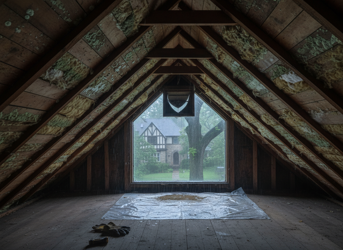 How Winter Rains Trigger Attic Mold in Bryn Mawr Homes